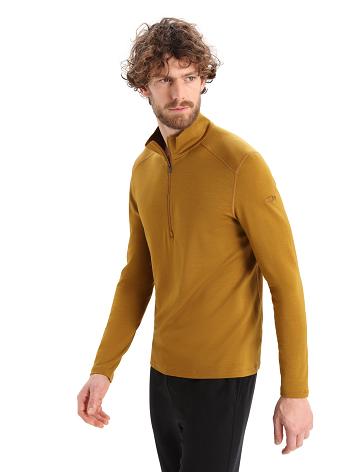 Clove Men's Icebreaker Merino 260 Tech Long Sleeve Half Zip Thermal Top Base Layers | USA 1383AHKP